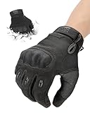KEMIMOTO Taktische Handschuhe, Motorradhandschuhe, Militär Einsatzhandschuhe mit Kohlefaser Knöchelprotektor und...