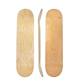 bimiti 2 Stück DIY Blank Skateboard Deck, 7-lagigem Ahorn-Deck konkaves Skateboard, für Kinder,Erwachsene,...