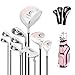 COSTWAY komplettes Damen Golfschläger Set, 9 teilig Golfschlägersätze rechtshändig mit Tasche & Regenhaube,...