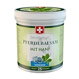 SwissMedicus Pferdebalsam mit Hanf - 500 ml - Kühlende Wirkung für Muskeln & Gelenke - mit 25 natürlichen...