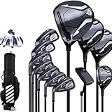 Herren-Golf-Komplett-Set, komplettes Anfänger-Golfschläger-Set, Golf-Standard-Balltasche, Golf-Herren-linke Hand,...