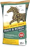 JOSERA Kraut & Rüben Struktur (1 x 15 kg) | Premium Pferdefutter | Getreidefreier Strukturmix | Stärke- &...